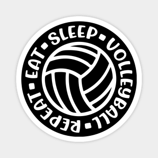 Eat Sleep Volleyball Repeat Girls Boys Cute Funny Magnet